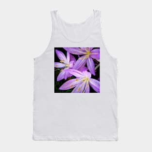 Saffron Crocus Flowers Photography Tank Top